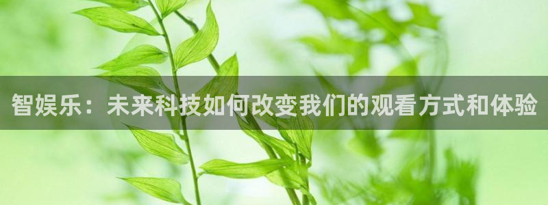 彩名堂免费：智娱乐：未来科技如何改变我们的观看方式和体验
